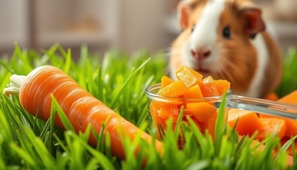 Carrot serving size for guinea pigs