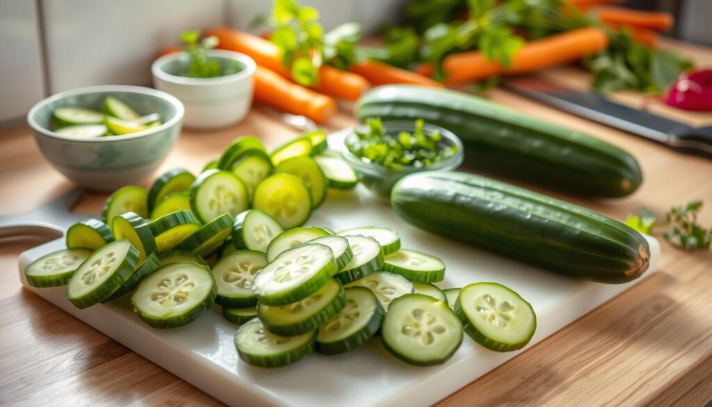 Cucumber preparation for rabbits