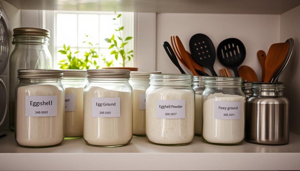 Eggshell Powder Storage