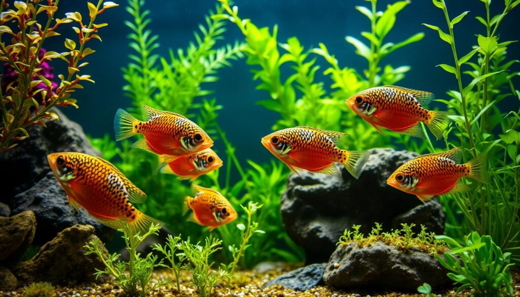 Endler fish breeding