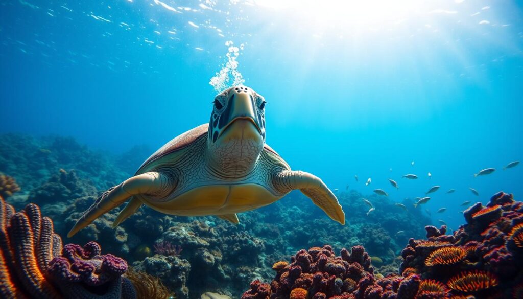 do turtles breathe underwater