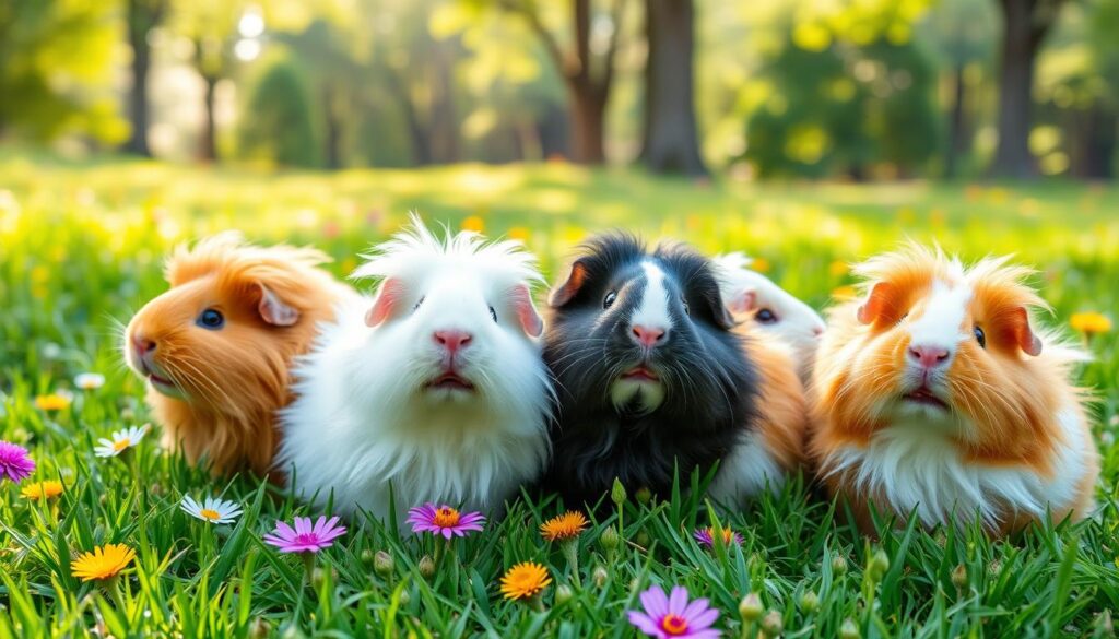 long hair guinea pigs