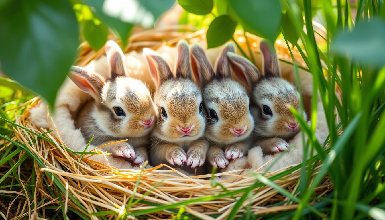 newborn bunny rabbits