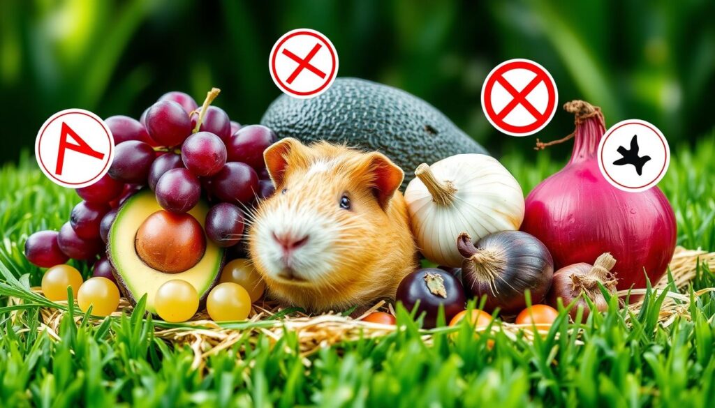 toxic foods for guinea pigs